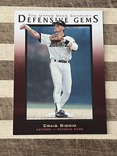 1997 Upper Deck Baseball Craig Biggio Defensive Gems Card #143