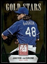 Jacob deGrom New York Mets #2 2015 Panini Elite Gold Stars Baseball Card