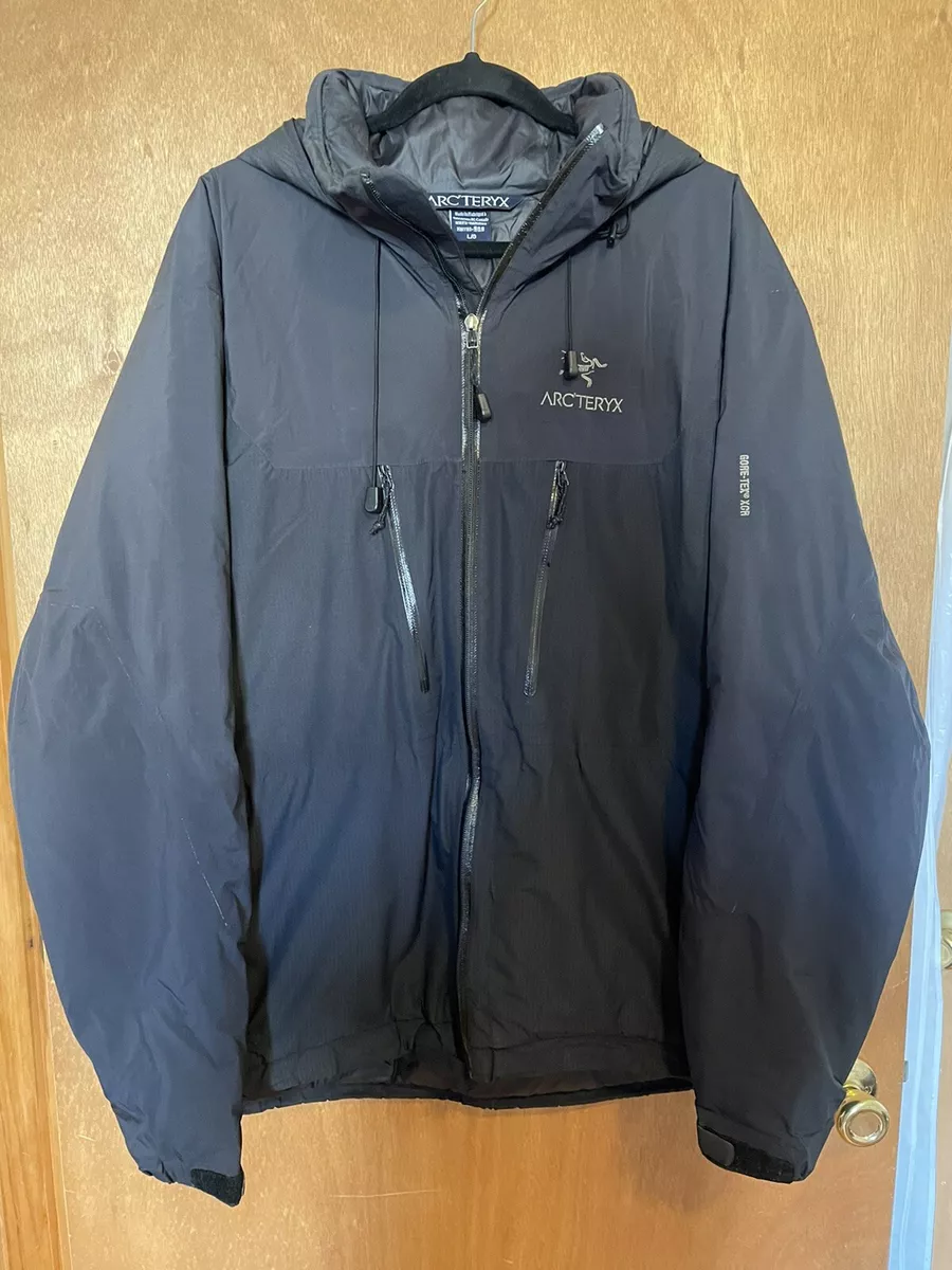 Arc'teryx Insulated Gore-tex XCR Black Jacket Made in Canada Vintage - Sz  Large