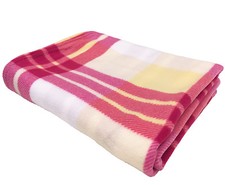 Tartan Throw Checked Large Polar Fleece Warm Soft Blanket Sofa Bed Travel Car