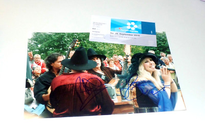 Ritchie Blackmore & Candice, Original Signed Photo 20x27 cm + COA (B0356)