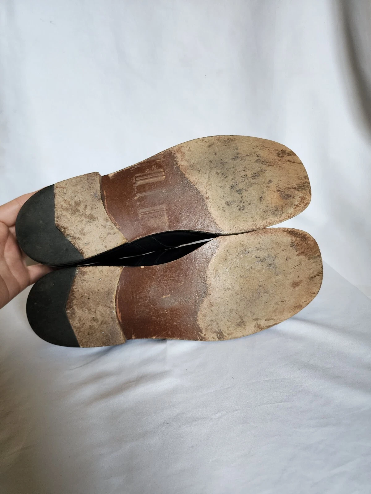 Scarpe vintage anni 90 Gianni Versace nere cinturino monaco logo taglia 8 da riparare