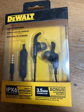 New DEWALT JOBSITE Earphones Wired Headphones DXMA1909032