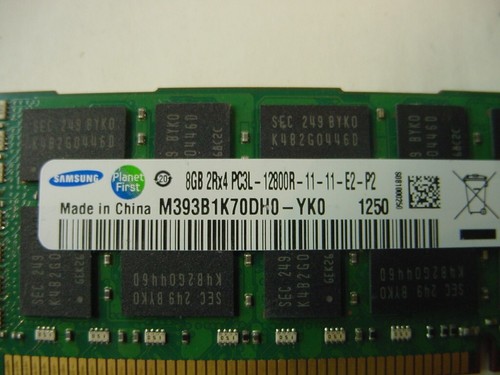 COMPUTER MEMORY - SAMSUNG PC3L-12800R-11-11-E2-P2 M393B1K70DH0-YK0 1250 - Picture 2 of 2