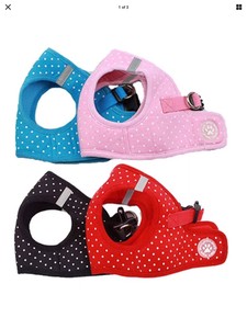 polka dot dog harness