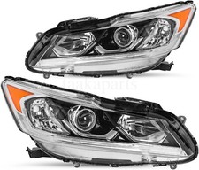 For 2016-2017 Honda Accord Sedan 4Dr LED DRL Headlights Headlamp Factory Style
