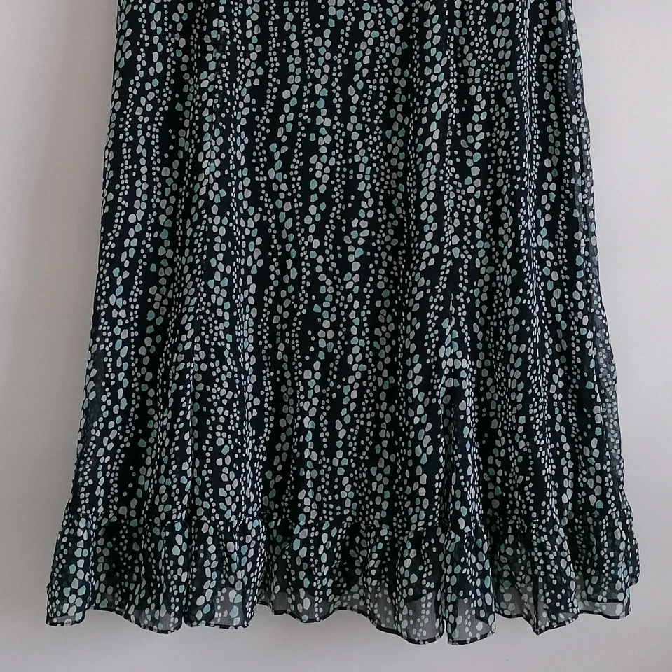 Studio I Womens Black Sleeveless Colorful Dotted Print Midi Dress Size 12 - Image 4 of 4