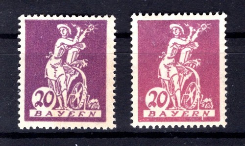 BAVARIA 181 PFIII +IV Variety ** MNH Mint (y79963