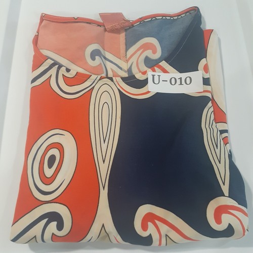 Ali Ro Anthropologie Womens Dress 4 Blue Orange Funky Mod Retro Vintage - Picture 9 of 9