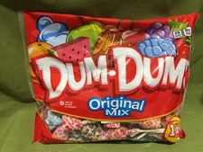 Dum Dums Original Variety Pops - Lollipop Suckers Candy - 1 lb Bag