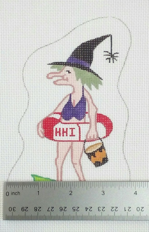 Needlepoint Junction HP needlepoint WITCH BELLA BEACH Canvas Guide