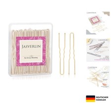 100 U-förmige Haarnadeln Blond 2,4 Zoll für Hochsteckfrisuren & Updos