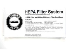 Hepa Filter System For Windsor Karcher Group Single Motor Vaccums PVR NO. 5827WI