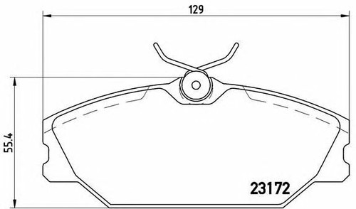 BREMBO FRONT + REAR BRAKE PADS SET for RENAULT SAFRANE II 3.0 V6 1996-2000 - Picture 2 of 8