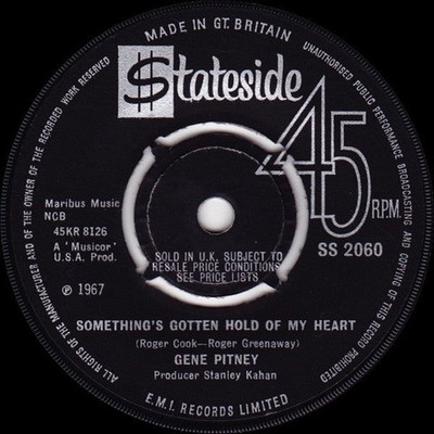 Gene Pitney - Something's Gotten Hold Of My Heart - Used Vinyl Record - G8100z