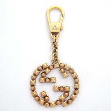Gucci Studded Double G Interlocking G Rank AB Key Holder / Key Case