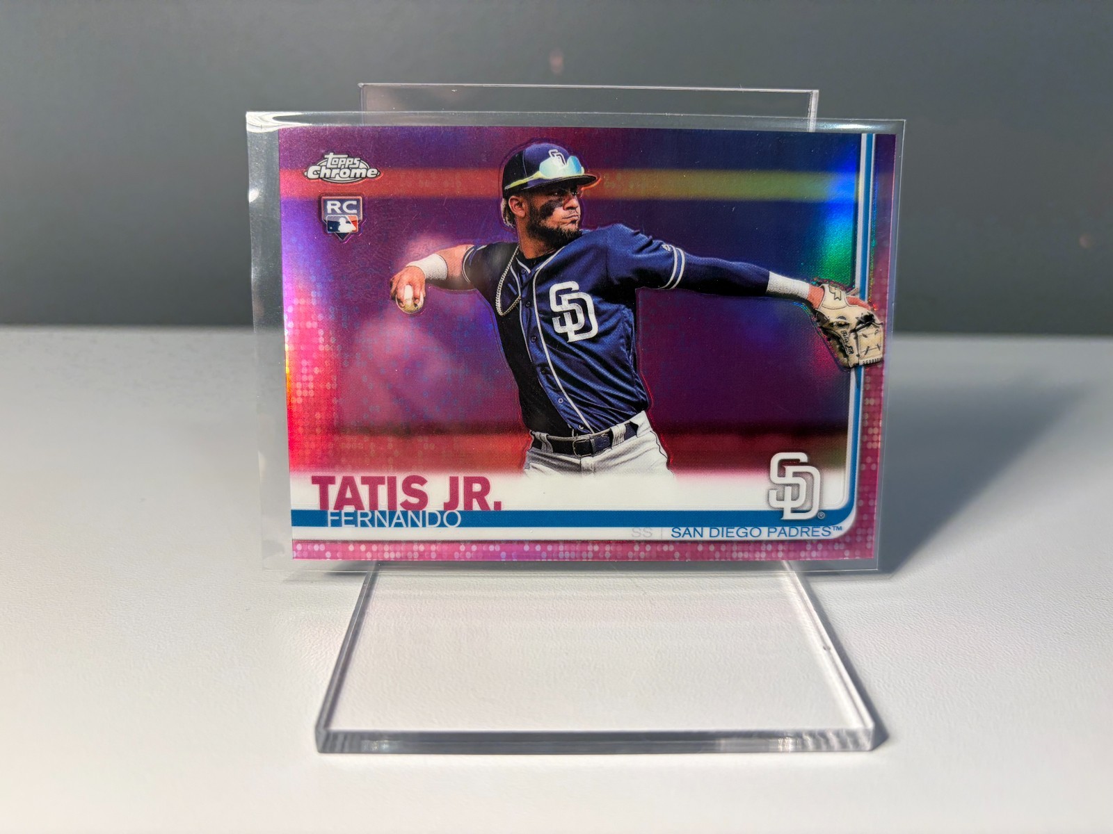 2019 Topps Chrome #203 Fernando Tatis Jr. Pink Refractor RC Rookie