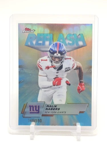 MALIK NABERS 2025 TOPPS FINEST REFLASH SKY BLUE #RF-16 GIANTS /150 Q2161