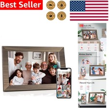 10.1 Inch IPS Touch Screen WiFi Digital Picture Frame 16GB Storage Cloud