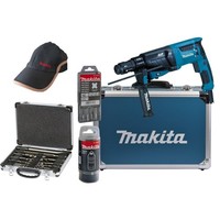Makita HR2631FT13 Bohrhammer + Makita 13Tlg. Bohr Und MeißElset