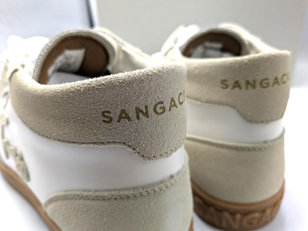 Sangaccio SG Mid White Leather Sneakers Men 9.5US/8.5UK