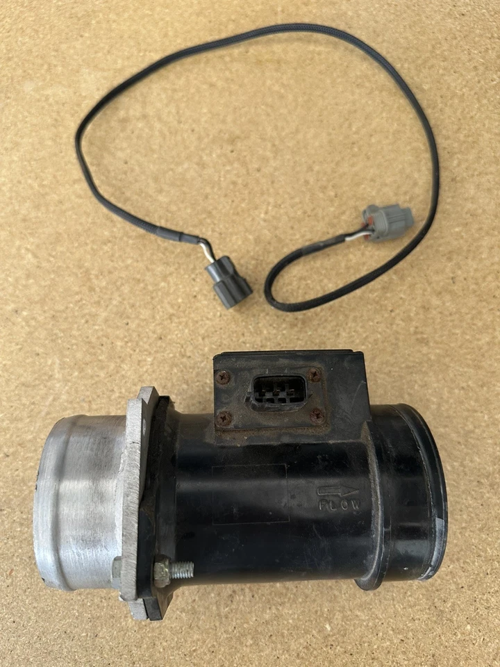 SENSOR DE FLUJO DE AIRE MÁSICO JDM NISSAN RB25DET NEO MAF 22680 31U05 A36-608 E61 OEM USADO Foto 2 de 4