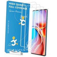 3 Pack TPU Screen Protector for Motorola Edge Plus 2023, 6.67 inches Clear