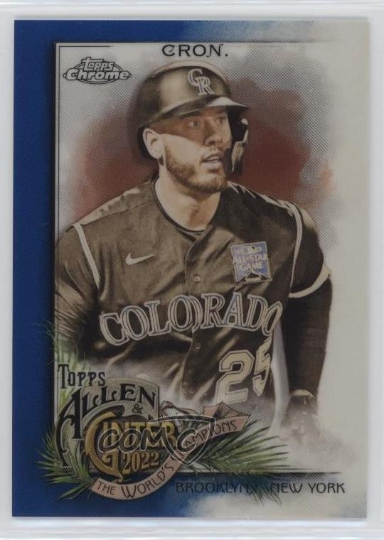 2022 Topps Allen & Ginter Chrome Blue Refractor 138/150 CJ Cron #268 19yv