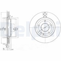 2X Bremsscheibe Delphi BG3709 FüR Vaneo Mercedes 414 700 Cdi