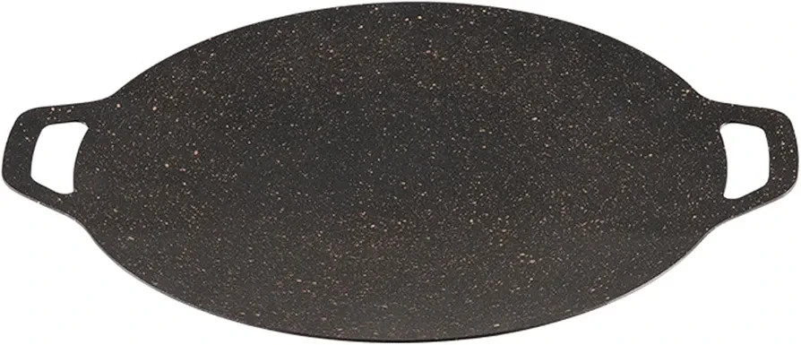 Sartén redonda coreana para barbacoa de 38 cm/15,0 pulgadas antiadherente de aluminio