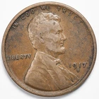1917-D Lincoln Wheat Penny Cent Very Fine (VF) - Denver Mint