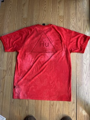 adidas Originals X Pharrell Williams Hu Human Race Red Tie-Dye Shirt Men s Large