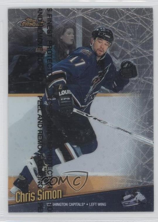 1998-99 Topps Finest Chris Simon #99 0a1
