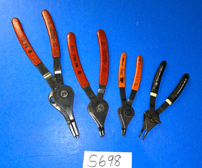 MAC TOOLS 4 PIECE CONVERTIBLE STRAIGHT SNAP RING PLIERS ONE OF EACH SIZE