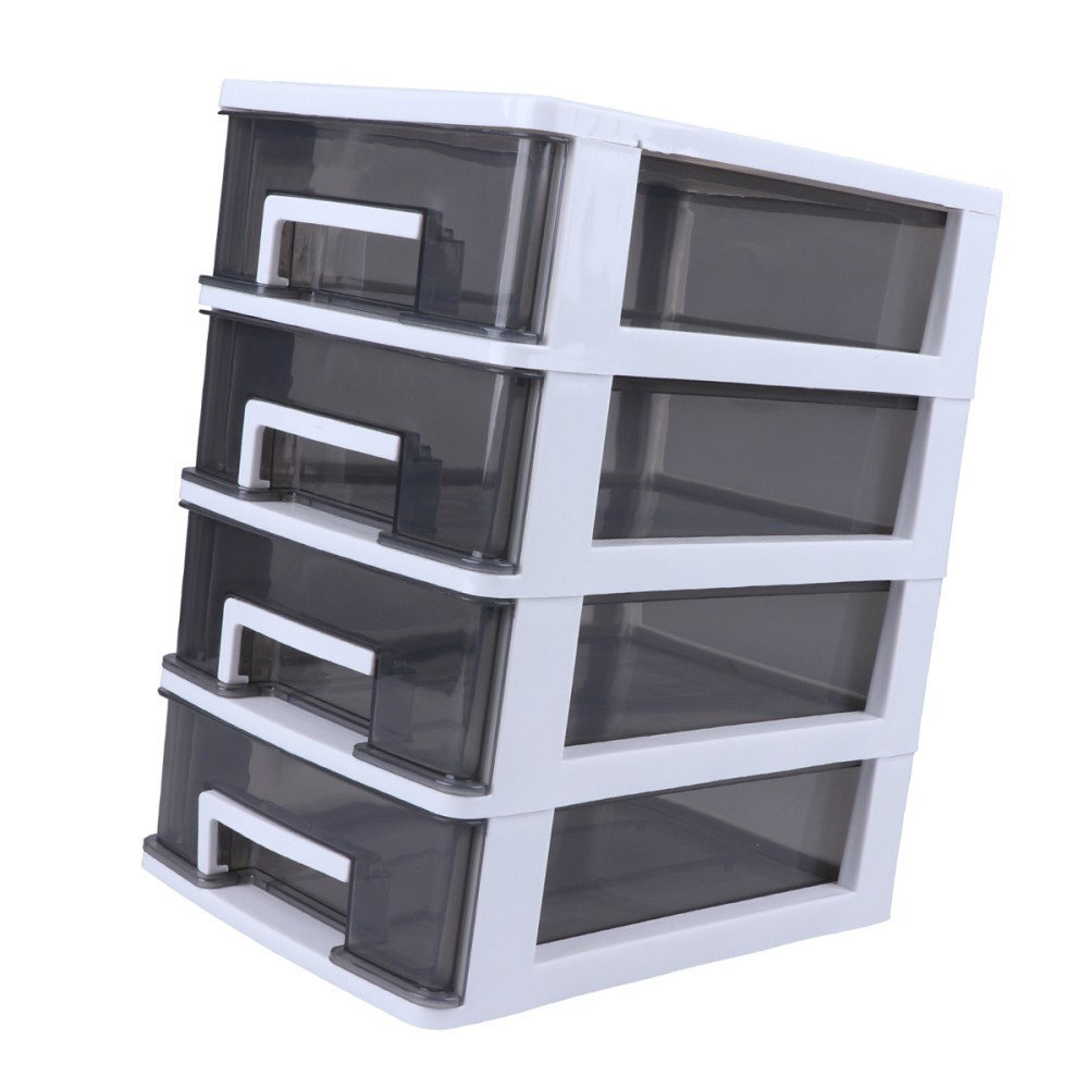 Compact Drawer Storage Box with Bins for Office Closet Organization