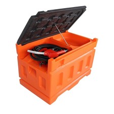 Orange 10gpm Portable Fuel Tanks With 12v Dc Electric Transfer Pump 48gallon Orange 10gpm Portable Fuel Tanks With 12v Dc Electric Transfer Pump 48gallon