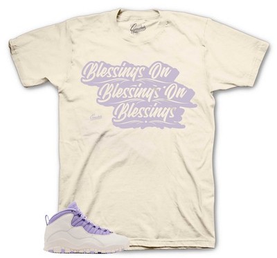 Shirts To Match Jordan 10 Hydrangeas Sneakers - Blessings Tees