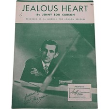 Jealous Heart Featured and Recorded by Al Morgan Vintage Sheet Music 1944