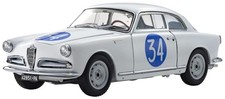 Kyosho 1/18 Alfa Romeo Giulietta SV Targa Florio 1960 #34 New Original KS08957TF