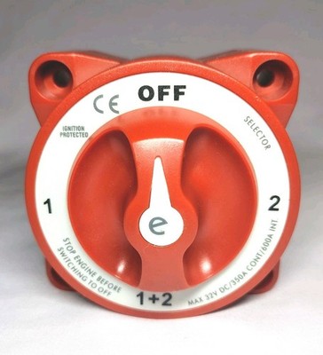 Wirenest 4 Position Marine RV Manual 2 Battery Selector Switch