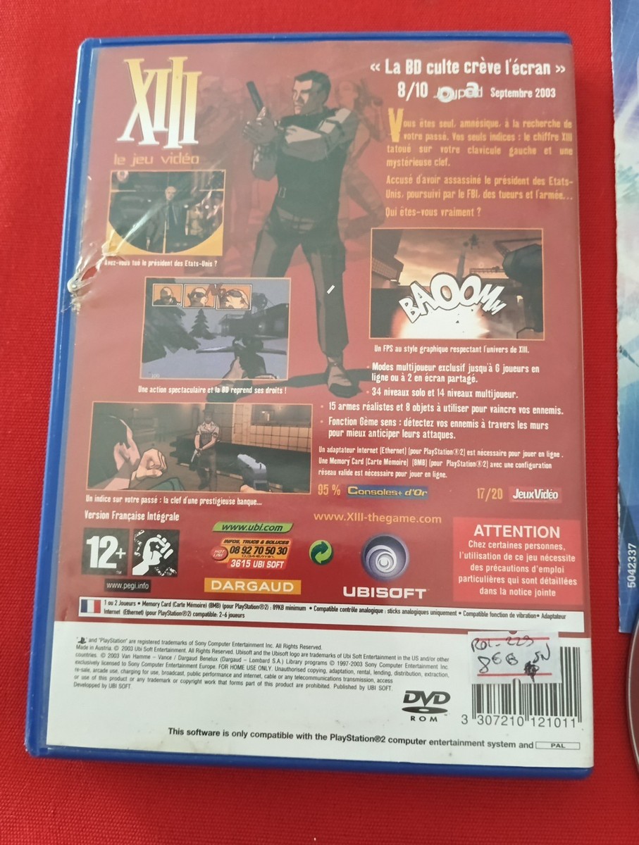 Jeu XIII Sur PlayStation 2 - Version Française PAL, Bon état