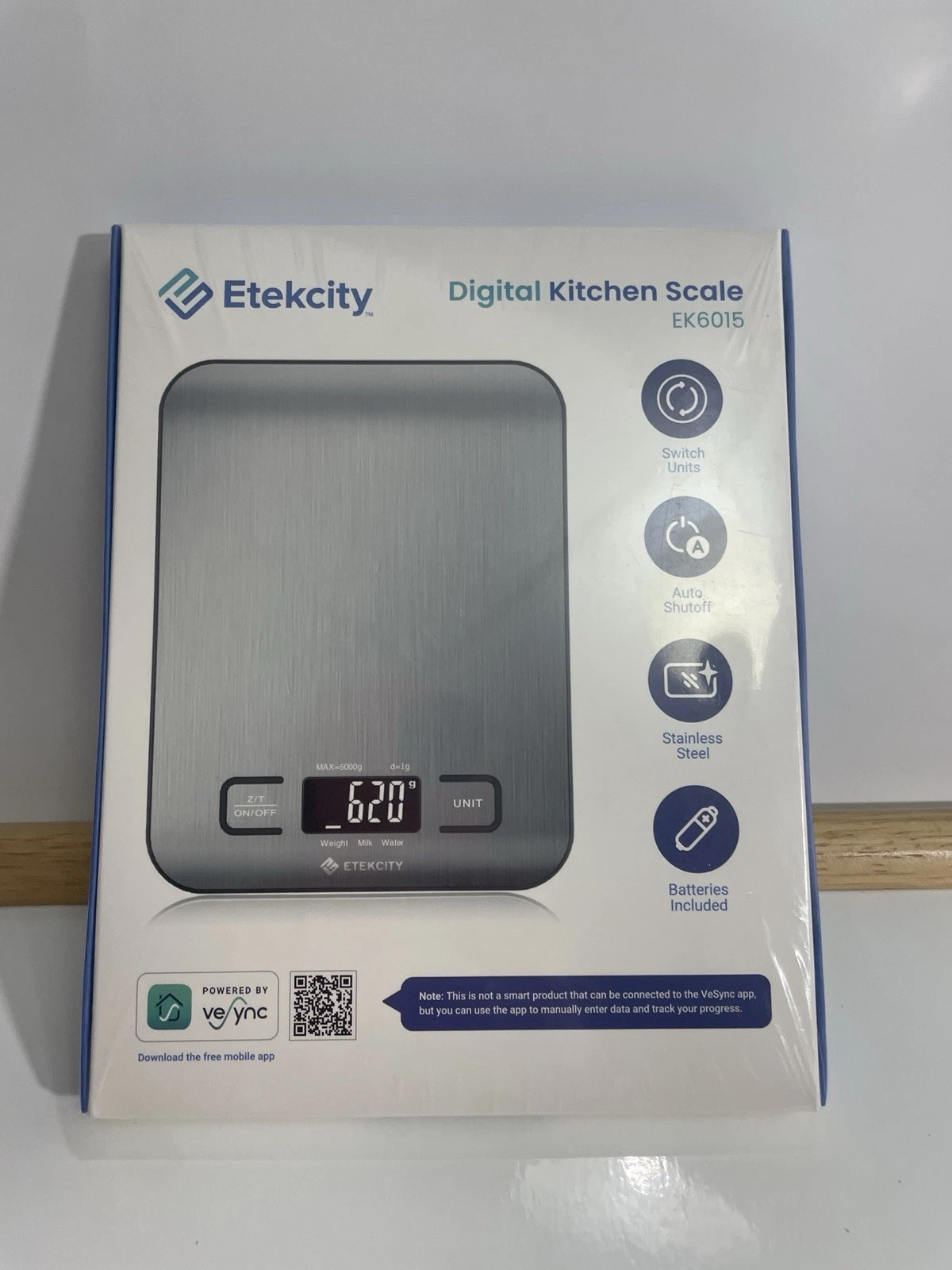 Etekcity Food Kitchen Scale, Digital Grams and Ounces, EK6015 Stnls Steel New!!!