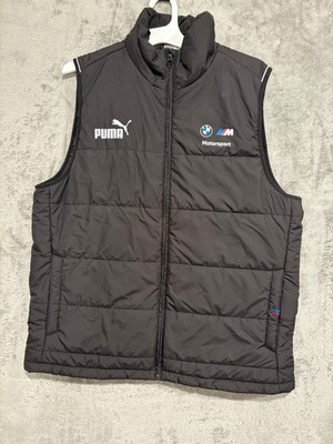 Puma Men's BMW Racing Black Padded Puffer Vest