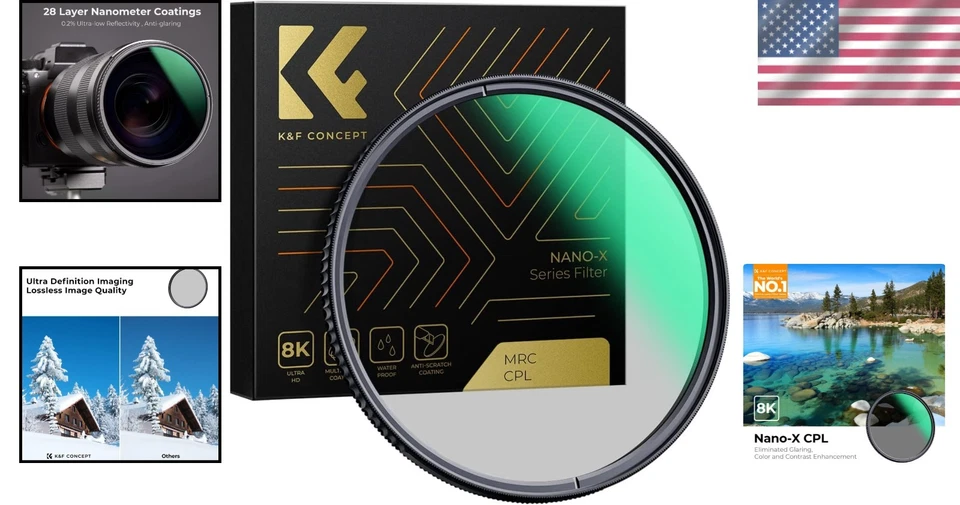 77mm CPL Lens Filter - High Definition Circular Polarizer - Image 2 of 4