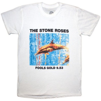 The Stone Roses 'Fools Gold' (White) T-Shirt NEW OFFICIAL