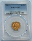 1925 D  Indian Gold Quarter Eagle $2.50 Coin PCGS graded MS63 Free Shipping!!