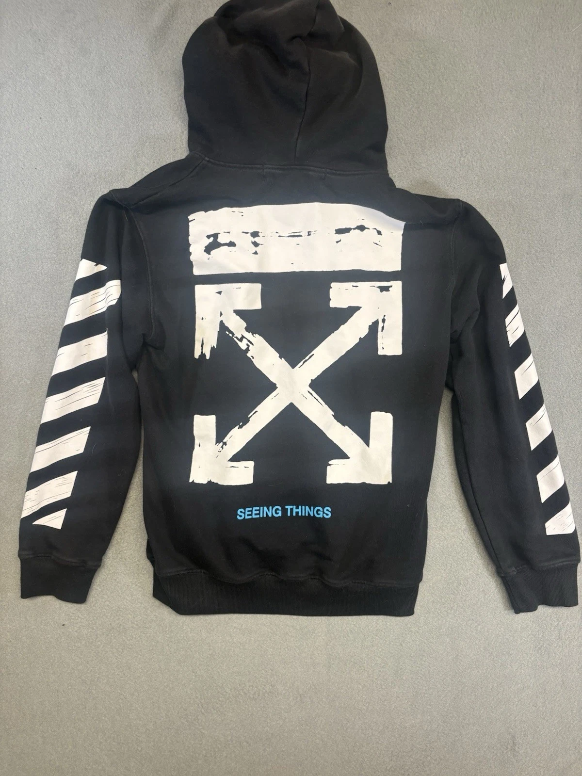 FRECCE DIAGONALI OFF WHITE 17AW HOODI TG. M COTONE ***Vedi Descrizione***