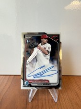 2024 Bowman Draft Chase Burns Chrome Auto 1st Prospect Reds RM5