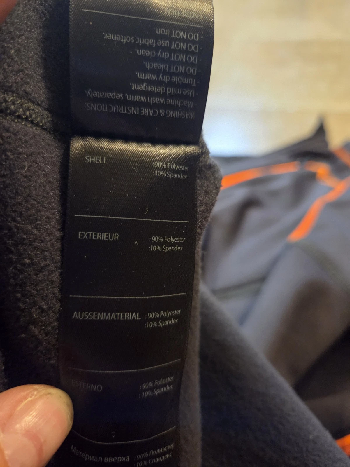 Klim Inferno Mid-Layer Fleece Jacket Mens 2XL Asphalt Strike Orange EUC - product detail image 7