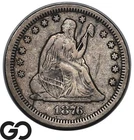 1876-S Seated Liberty Quarter, Choice VF++